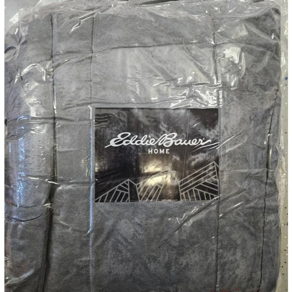Eddie Bauer Sherwood Reversible Micro-suede Sherpa Comforter Set Full/Queen Gray